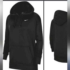 NIKE  Women's Therma-Fit Training Pullover Hoodie, Black, Size L